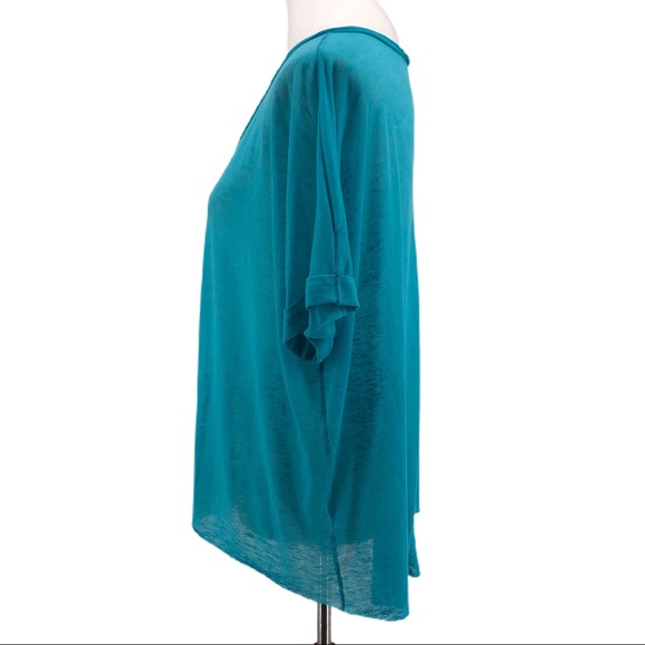 Rag & Bone Blue Knit Short Sleeve Tee, Size S - Picture 3 of 10